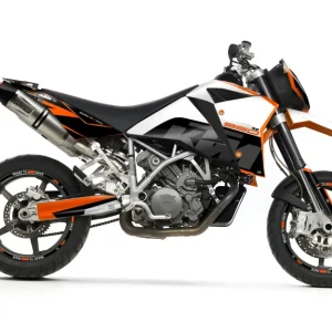KTM 950 SM / SMR GRAPHICS - "Torque" (Wit/Zwart/Oranje)