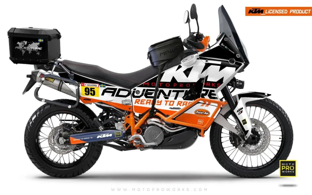 KTM 950/990 Adventure GRAPHICS - "WAYPOINTER" (nacht)