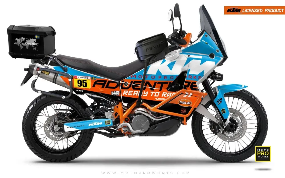 KTM 950/990 Adventure GRAPHICS - "WAYPOINTER" (oceaan)