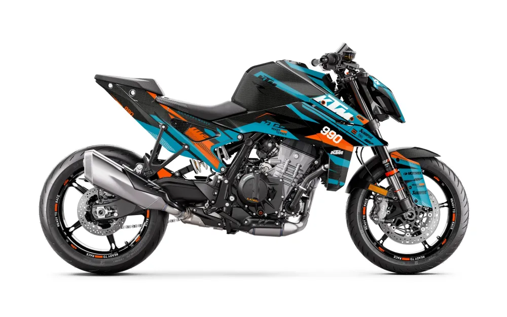 KTM 990 Duke GRAPHICS - "Nebula" (Blauw)