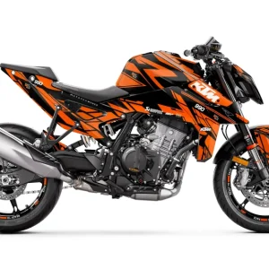 KTM 990 Duke GRAPHICS - "Pulse" (Zwart/Oranje)