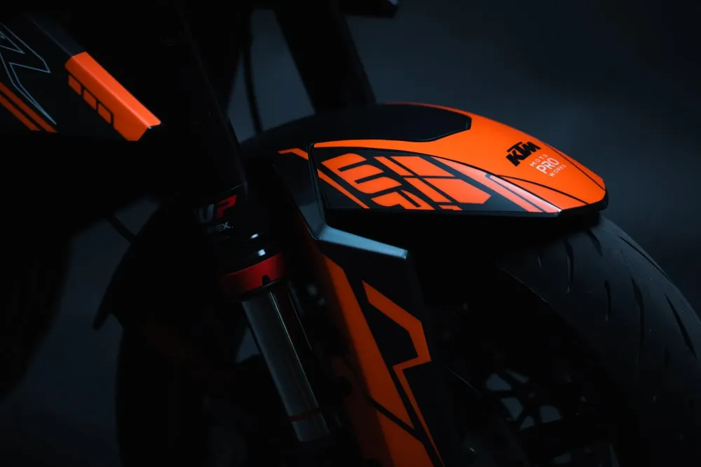 KTM 990 Duke GRAPHICS - "Pulse" (Zwart/Oranje)