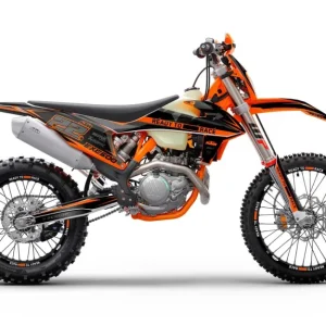 KTM EXC / EXC-F GRAPHICS - "Quake" (Zwart/Oranje)
