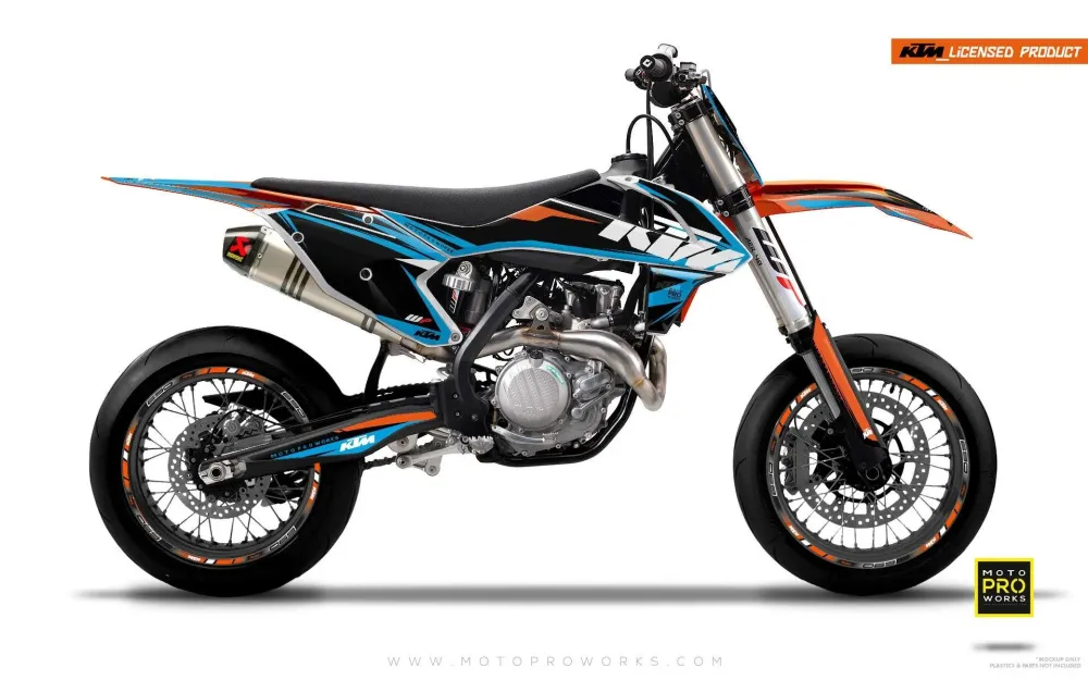 KTM EXC/SX/XC GRAPHICS - "RAND" (blauw)