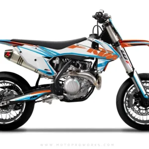 KTM EXC/SX/XC GRAPHICS - "RAND" (blauw/wit)