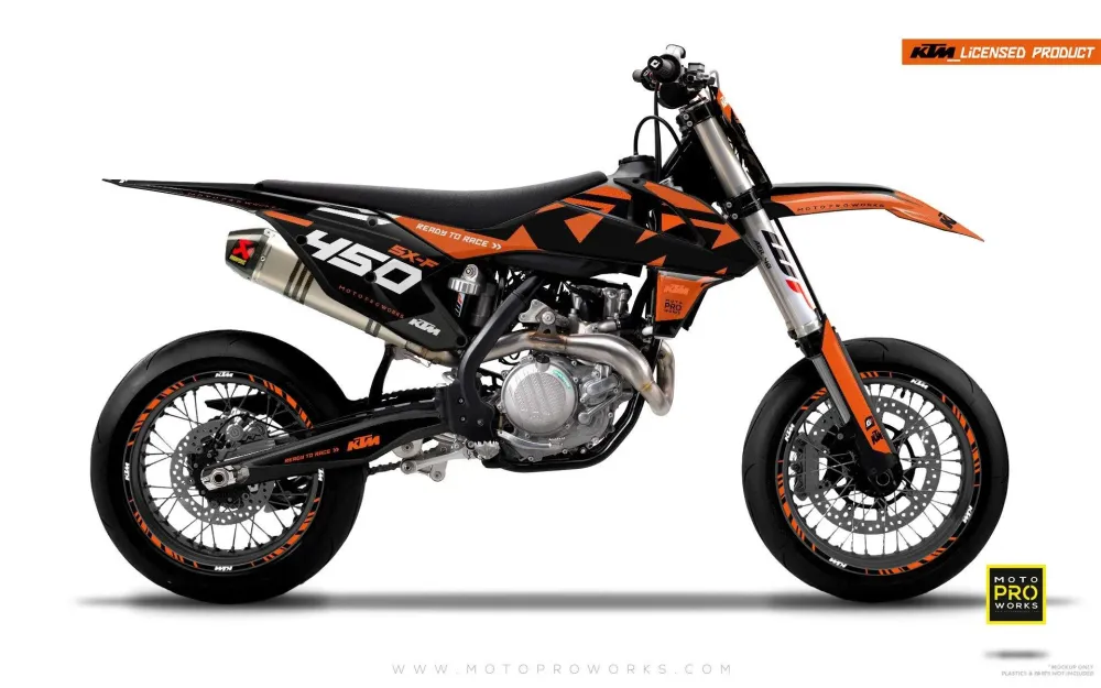 KTM EXC/SX/XC GRAPHICS - "READYONE" (oranje/zwart)