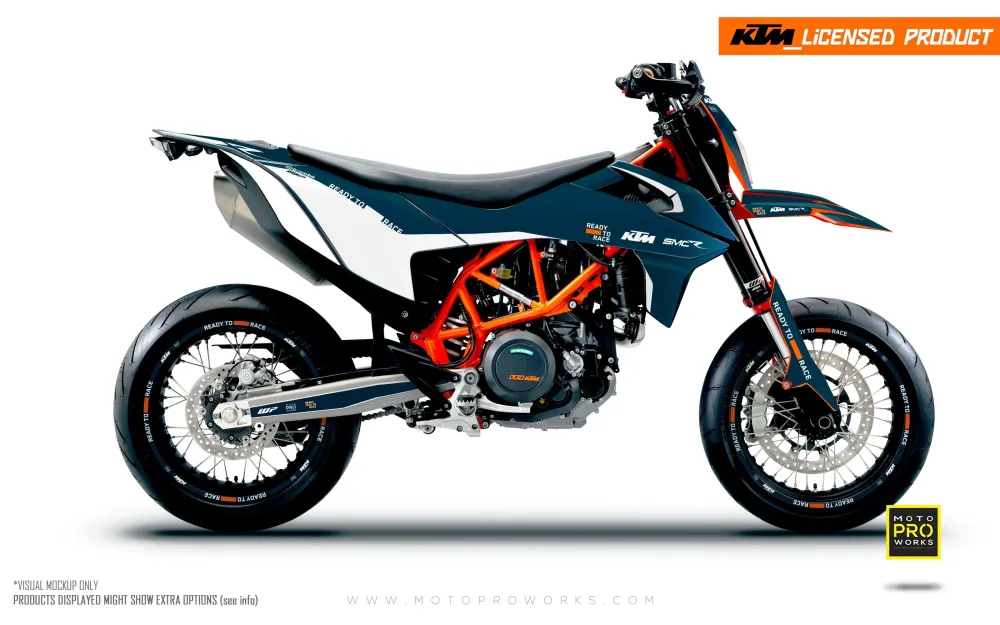 KTM GRAPHICS - 690 SMC-R "Fade" (Blauw)