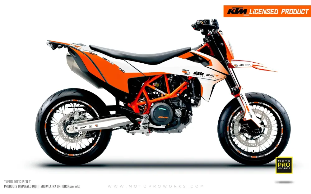 KTM GRAPHICS - 690 SMC-R "Fade" (Wit)