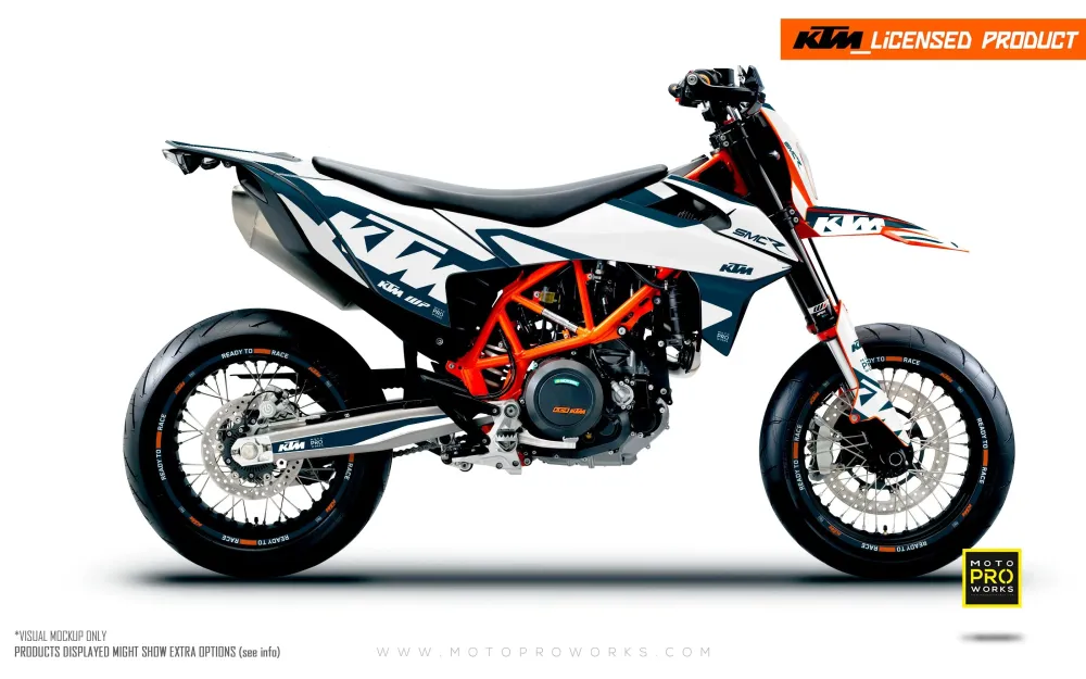 KTM GRAPHICS - 690 SMC-R "Mounty" (Blauw/Wit)