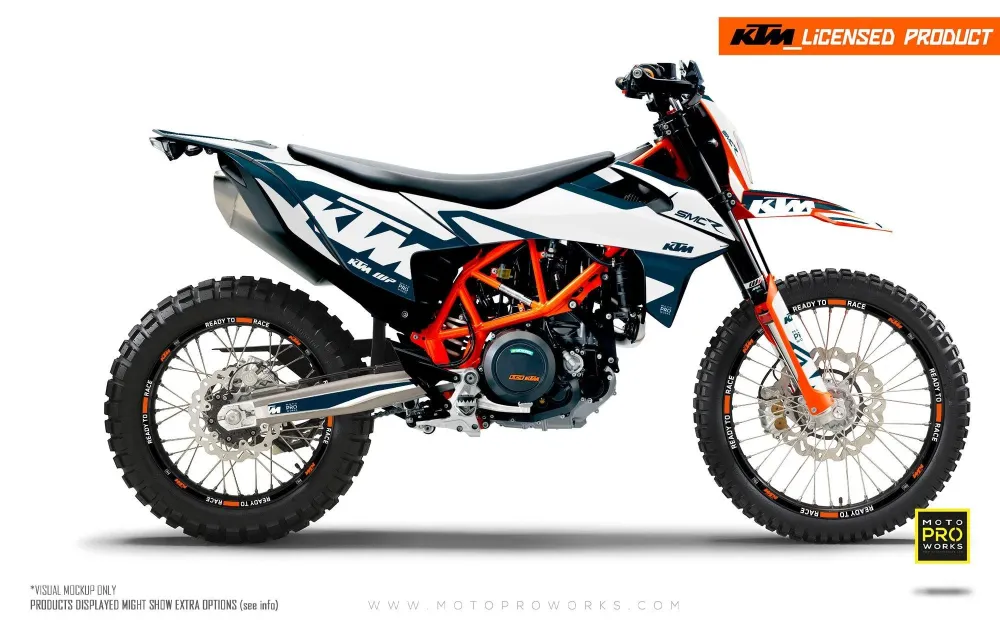 KTM GRAPHICS - 690 SMC-R "Mounty" (Blauw/Wit)