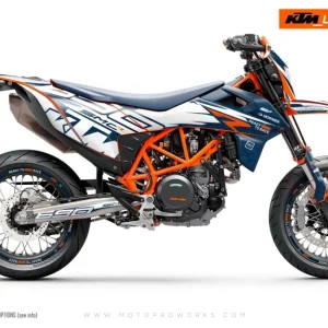 KTM GRAPHICS - 690 SMC-R "Quickshift" (Blauw/Patroon)