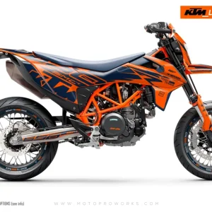 KTM GRAPHICS - 690 SMC-R "Quickshift" (Oranje/Blauw)