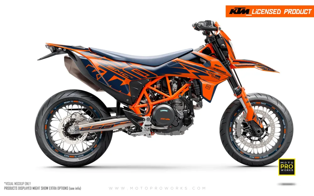 KTM GRAPHICS - 690 SMC-R "Quickshift" (Oranje/Blauw)