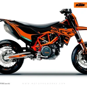 KTM GRAPHICS - 690 SMC-R "Racer" (Zwart/Oranje)