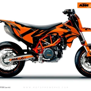 KTM GRAPHICS - 690 SMC-R "Script" (Oranje)