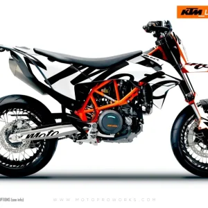 KTM GRAPHICS - 690 SMC-R "Script" (Wit)