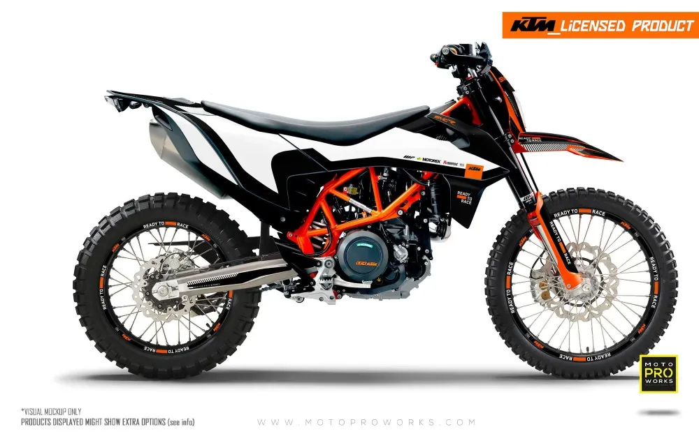 KTM GRAPHICS - 690 SMC-R "Sprint" (Zwart/Wit)