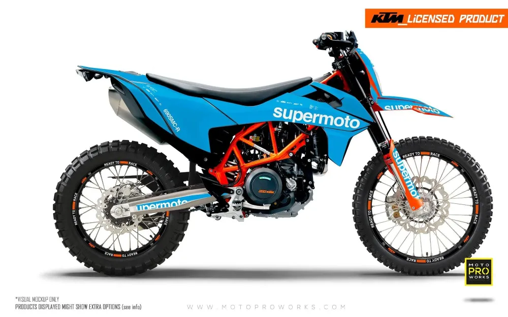 KTM GRAPHICS - 690 SMC-R "Type" (Lichtblauw)