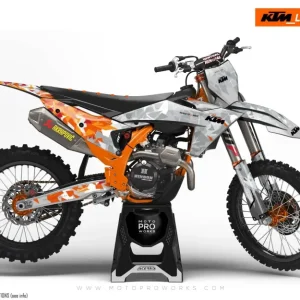 KTM GRAPHICS - EXC/SX / 450 SMR 2023-2024 "Flake" (Oranje/Grijs)