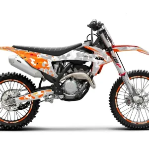 KTM GRAPHICS - EXC/SX "Flake" (Oranje/Grijs)