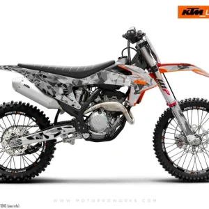 KTM GRAPHICS - EXC/SX "Flake" (Zwart/Grijs)