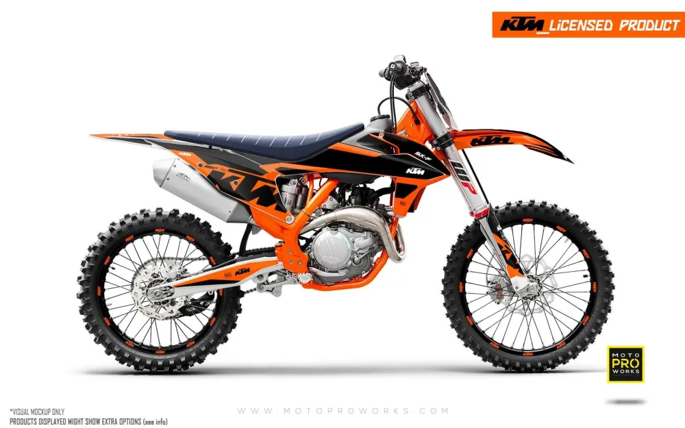 KTM GRAPHICS - EXC/SX "Mounty" (Zwart/Oranje)