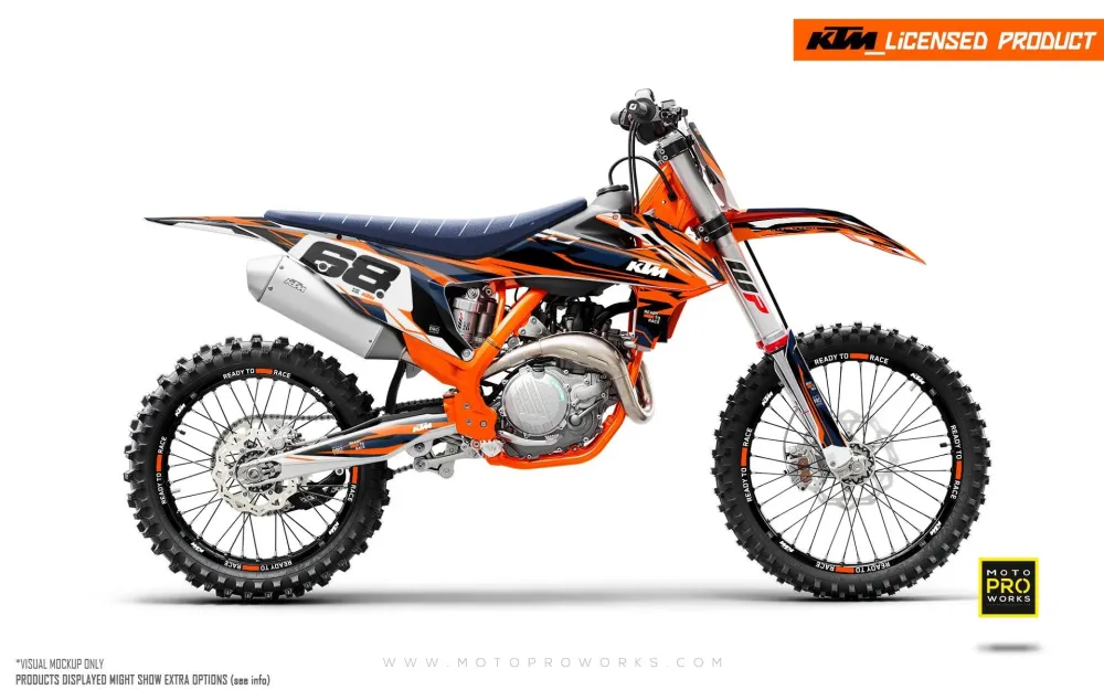 KTM GRAPHICS - EXC/SX "Ripple" (Oranje)