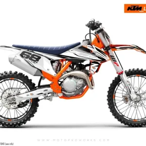 KTM GRAPHICS - EXC/SX "Ripple" (Wit/Zwart)