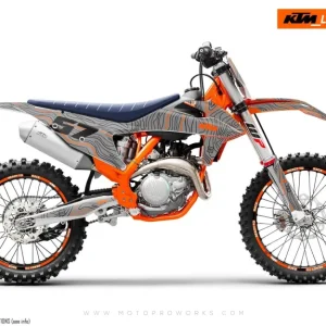 KTM GRAPHICS - EXC/SX "Topography" (Grijs/Oranje)