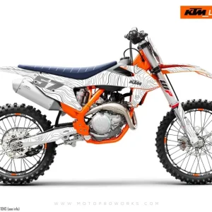 KTM GRAPHICS - EXC/SX "Topography" (Wit)