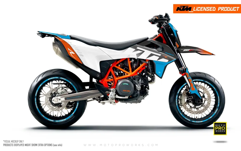 KTM GRAPHICS - "Ghost" (Blauw/Oranje)