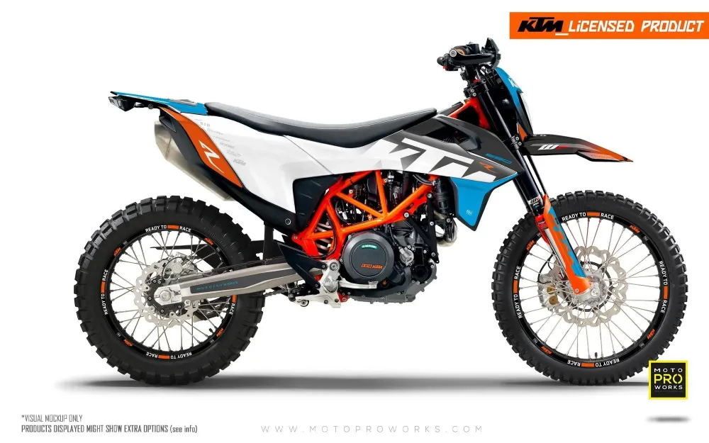 KTM GRAPHICS - "Ghost" (Blauw/Oranje)
