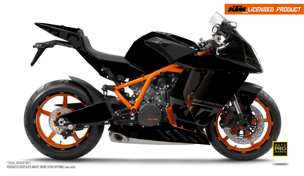 KTM RC8 1190 2011-2015 GRAPHICS - "Grid" (Zwart)