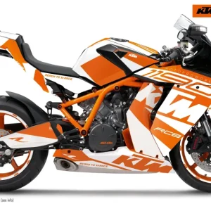 KTM RC8 1190 2011-2015 GRAPHICS - "Torque" (Wit/Oranje/Wit)