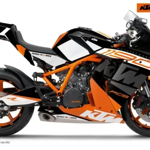 KTM RC8 1190 2011-2015 GRAPHICS - "Torque" (Wit/Zwart/Oranje)