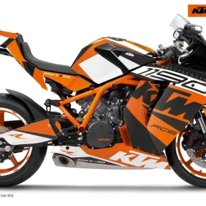 KTM RC8 1190 2011-2015 GRAPHICS - "Torque" (Wit/Oranje)