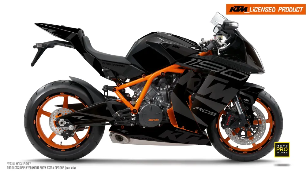 KTM RC8 1190 2011-2015 GRAPHICS - "Torque" (Zwart)