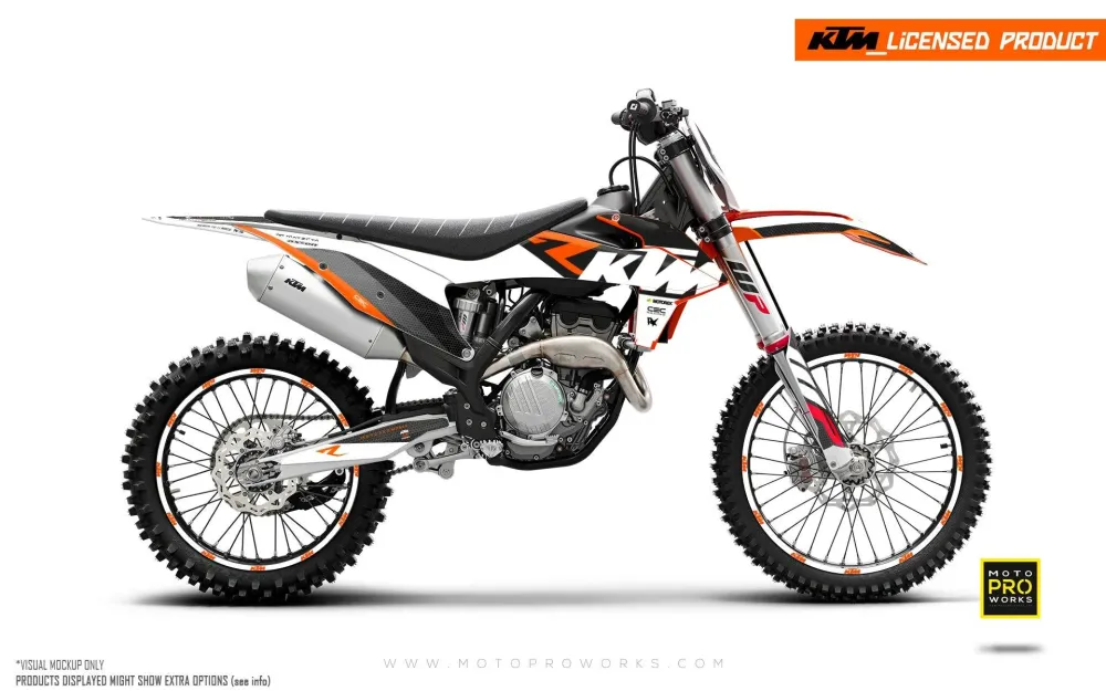 KTM XC / XC-F / XC-W GRAPHICS - "RR-Tech" (Wit)
