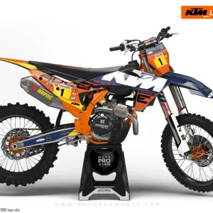 KTM XC / XC-F / XC-W GRAPHICS - "Waypointer" (Dawn/Honeycomb)