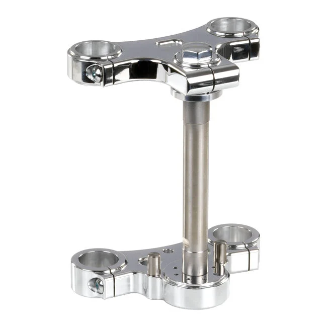 Kustom Tech Extra Smalle 39mm Triple Trees voor Clip-On Gepolijst