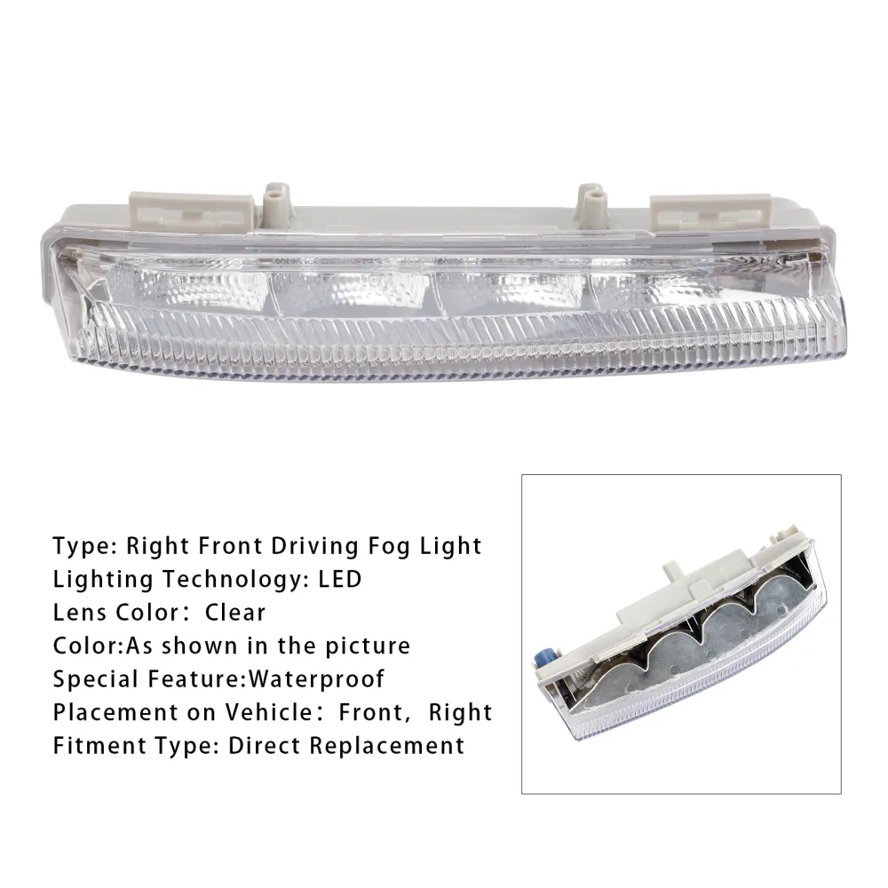 LED-dagrijverlichting rechts voor Mercedes Benz W204 S204 W212 2007-2014