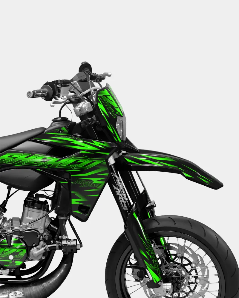 LINK - Decoratieset SHERCO 50cc - Groen