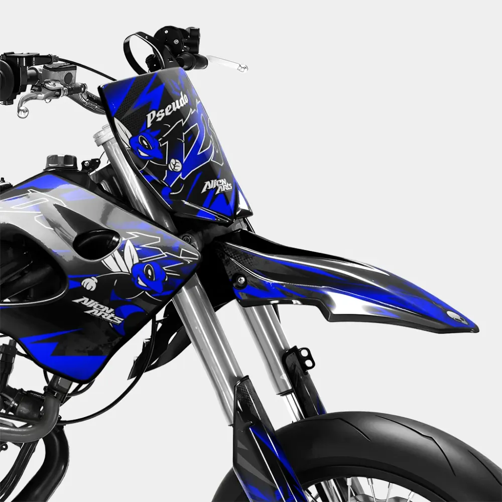 LISSE - Decoratieset DERBI 50cc - Donkerblauw