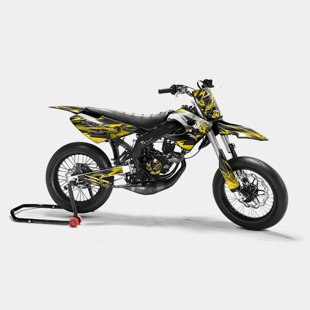 LISSE - Decoratieset DERBI 50cc - Donkergeel
