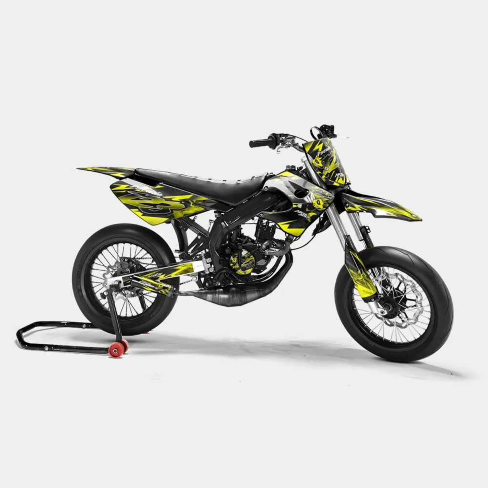LISSE - Decoratieset DERBI 50cc - Geel