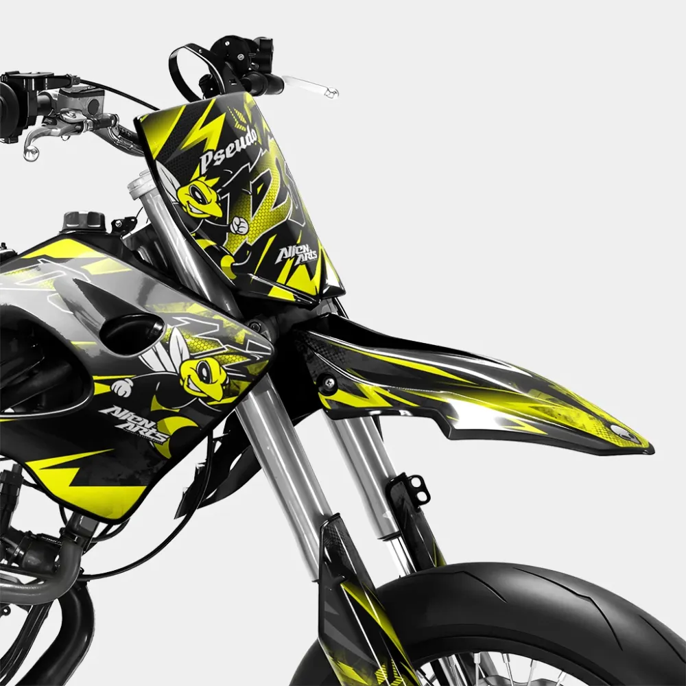 LISSE - Decoratieset DERBI 50cc - Geel