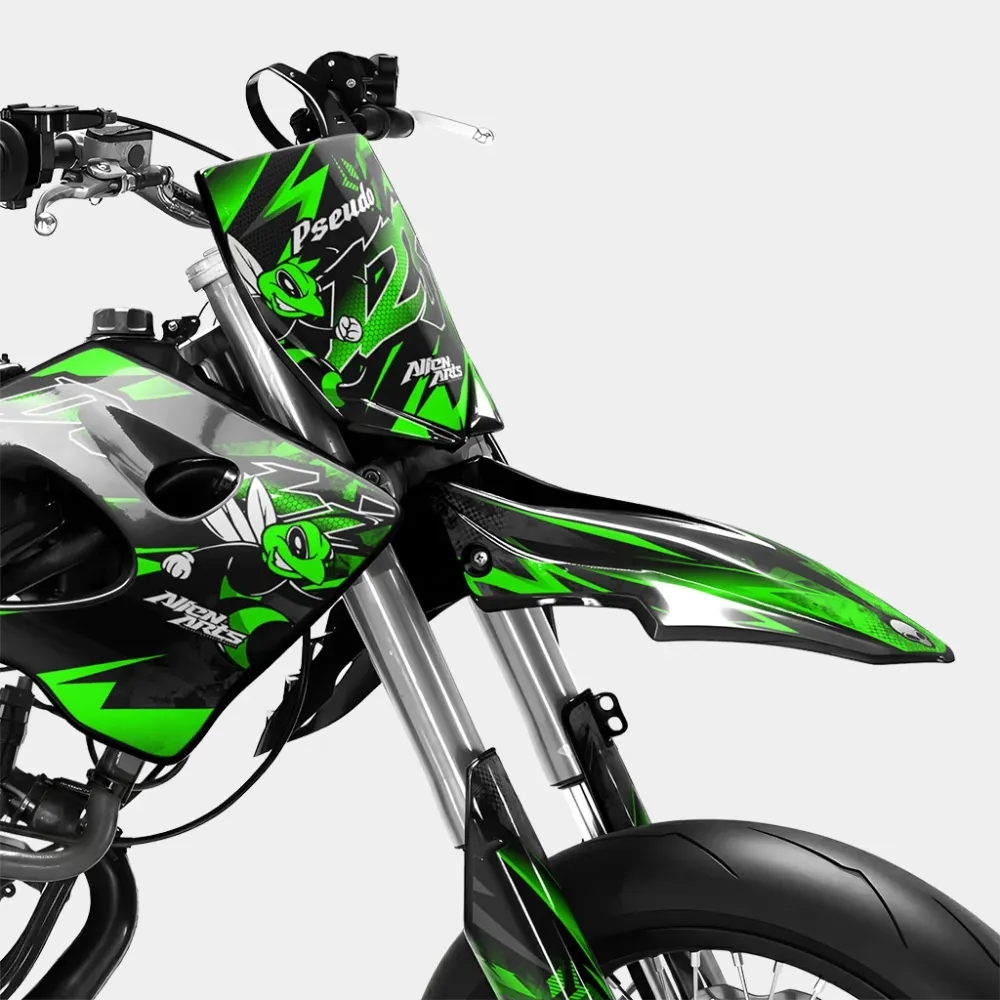 LISSE - Decoratieset DERBI 50cc - Groen