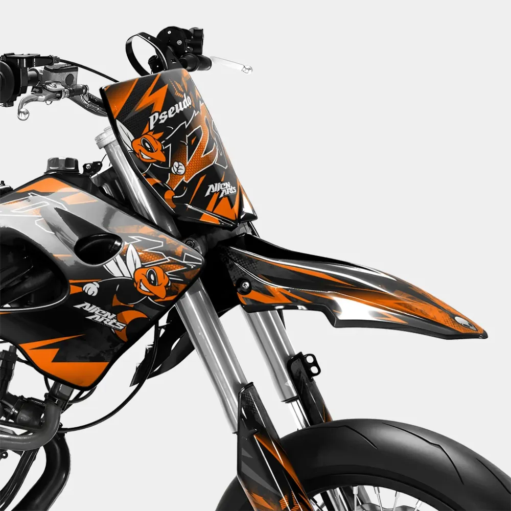 LISSE - Decoratieset DERBI 50cc - Oranje