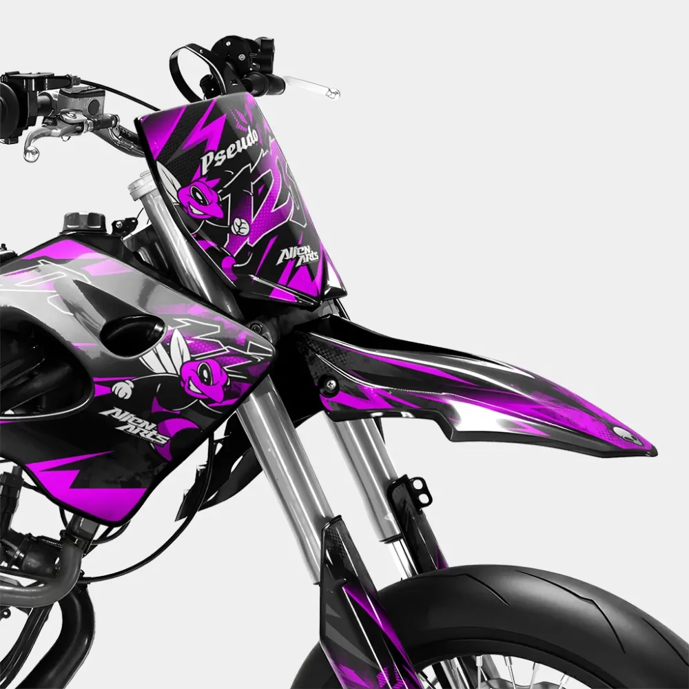 LISSE - Decoratieset DERBI 50cc - Roze