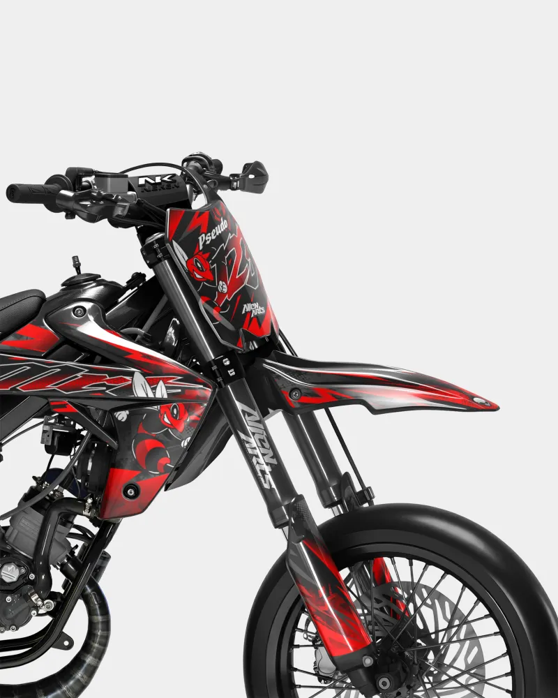 LISSE - Decoratieset RIEJU 50cc - Rood